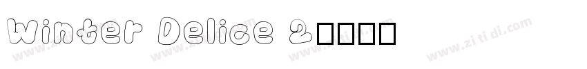 Winter Delice 2字体转换